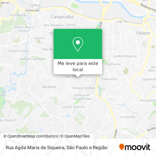 Rua Agda Maria de Siqueira mapa