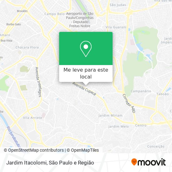 Jardim Itacolomi mapa