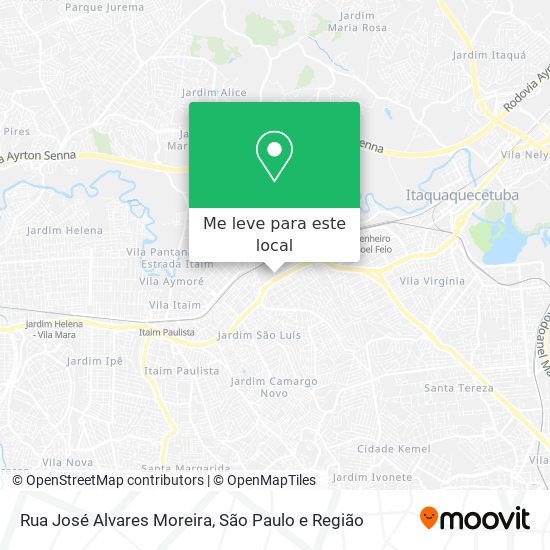 Rua José Alvares Moreira mapa
