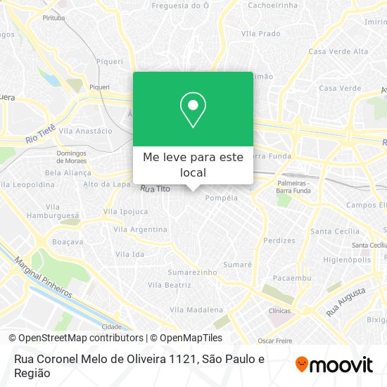 Rua Coronel Melo de Oliveira 1121 mapa