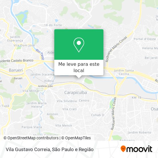 Vila Gustavo Correia mapa