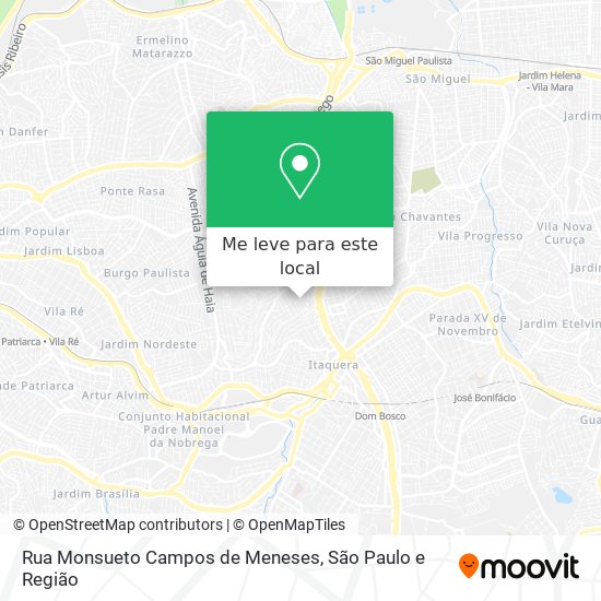 Rua Monsueto Campos de Meneses mapa