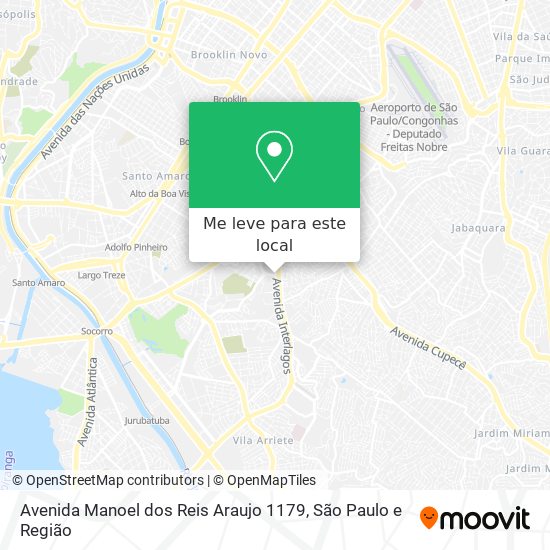 Avenida Manoel dos Reis Araujo 1179 mapa