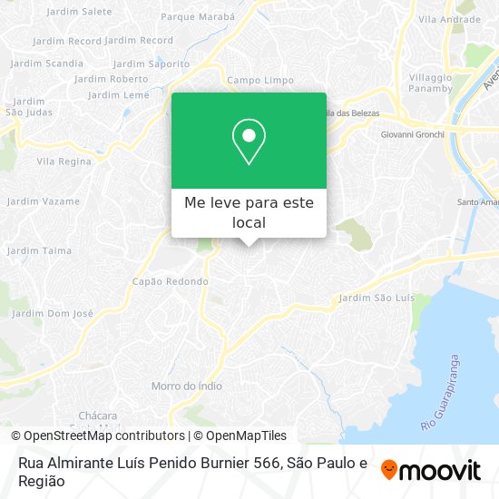 Rua Almirante Luís Penido Burnier 566 mapa