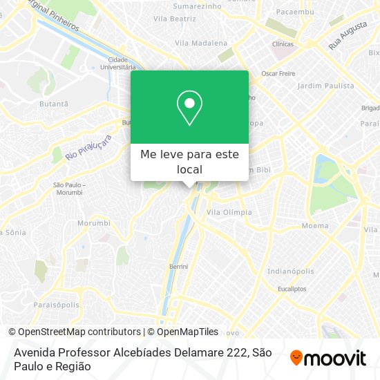 Avenida Professor Alcebíades Delamare 222 mapa