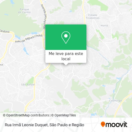 Rua Irmã Leonie Duquet mapa