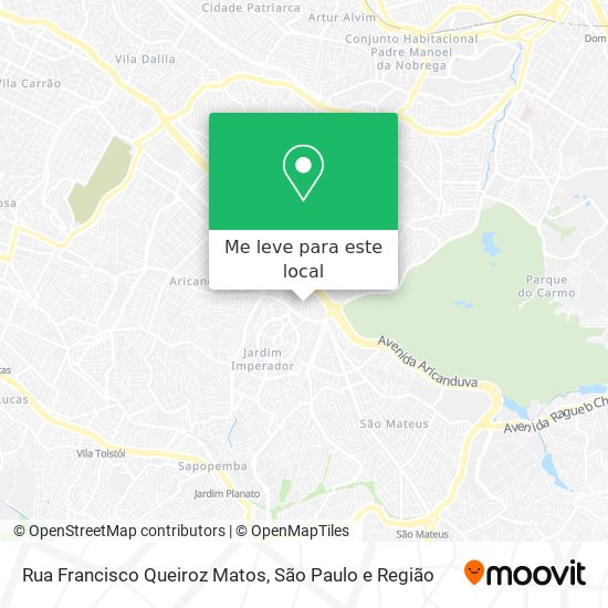 Rua Francisco Queiroz Matos mapa