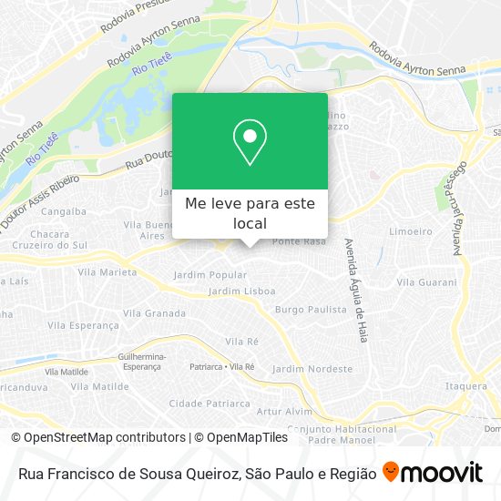 Rua Francisco de Sousa Queiroz mapa