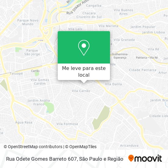 Rua Odete Gomes Barreto 607 mapa