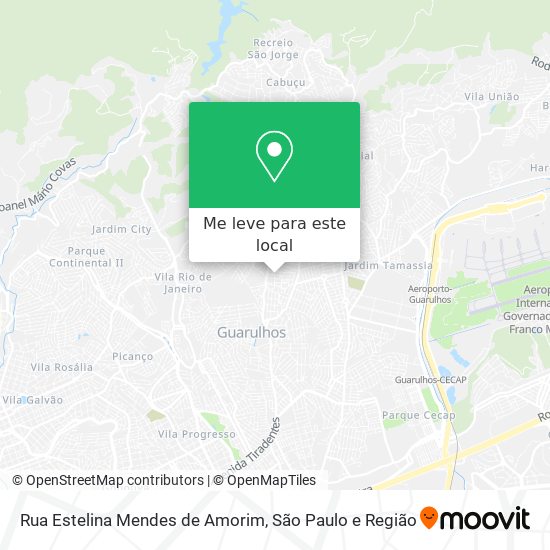 Rua Estelina Mendes de Amorim mapa