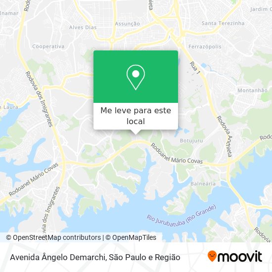 Avenida Ângelo Demarchi mapa