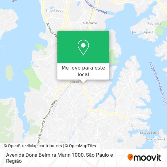 Avenida Dona Belmira Marin 1000 mapa