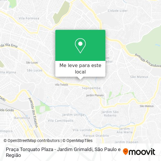 Praça Torquato Plaza - Jardim Grimaldi mapa