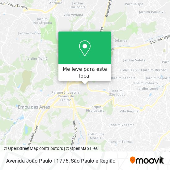 Avenida João Paulo I 1776 mapa