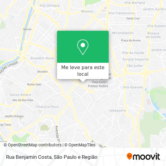 Rua Benjamin Costa mapa