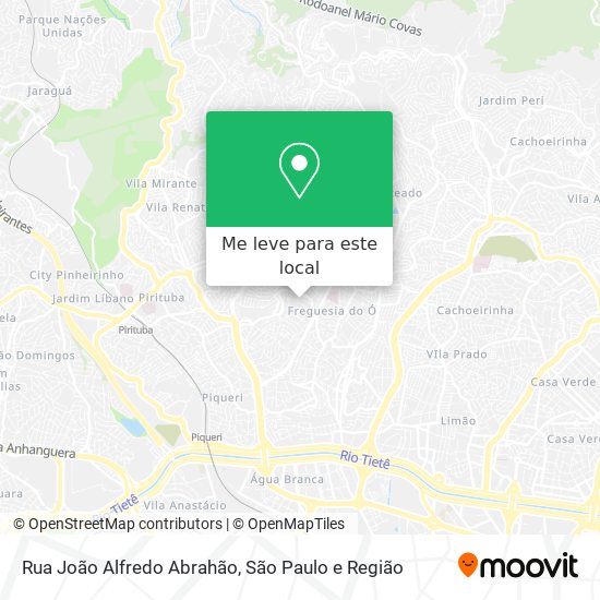 Rua João Alfredo Abrahão mapa