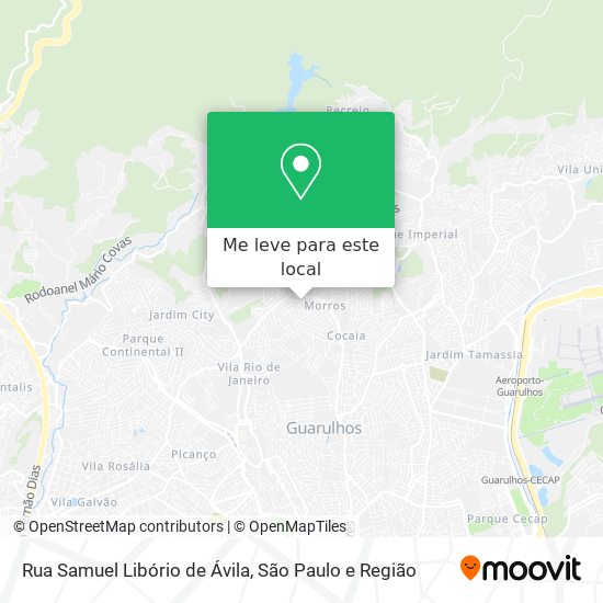 Rua Samuel Libório de Ávila mapa