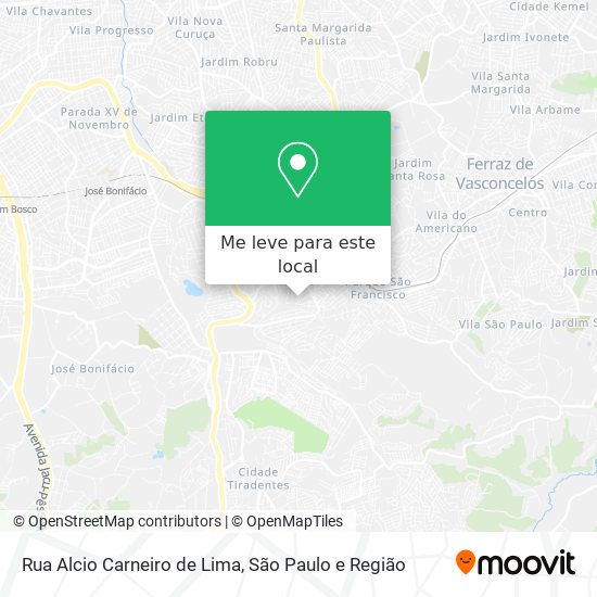 Rua Alcio Carneiro de Lima mapa