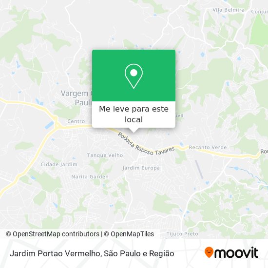 Jardim Portao Vermelho mapa