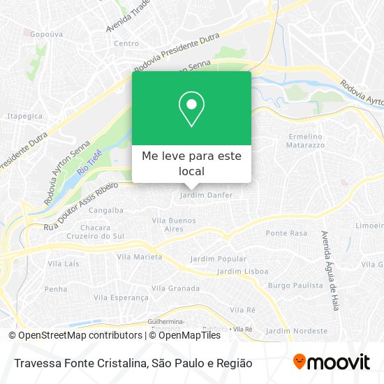 Travessa Fonte Cristalina mapa