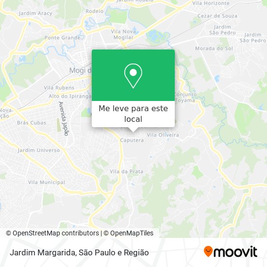 Jardim Margarida mapa