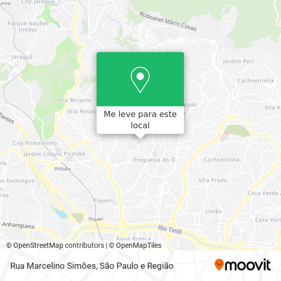 Rua Marcelino Simões mapa