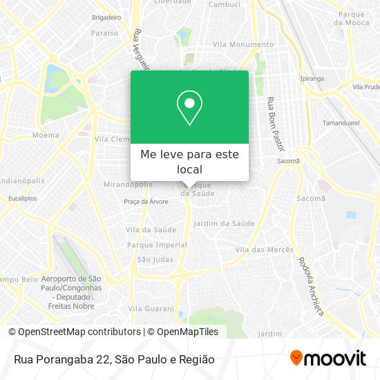 Rua Porangaba 22 mapa