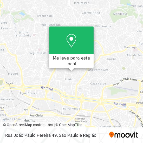 Rua João Paulo Pereira 49 mapa