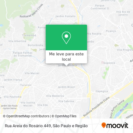 Rua Areia do Rosário 449 mapa