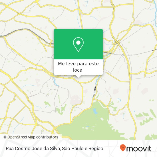 Rua Cosmo José da Silva mapa