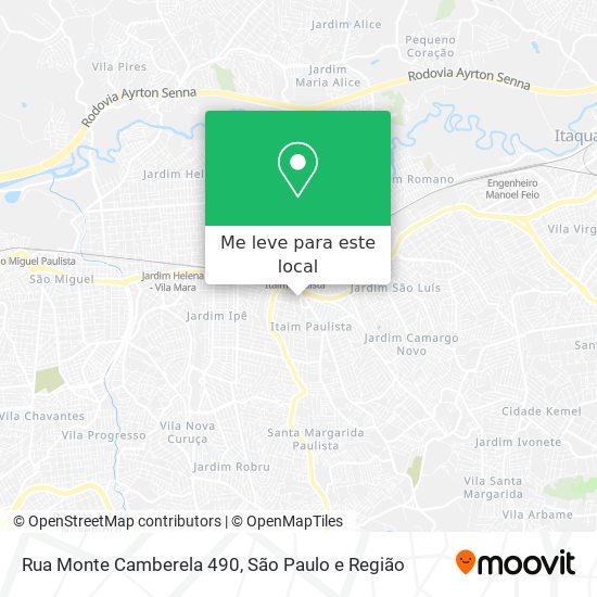 Rua Monte Camberela 490 mapa