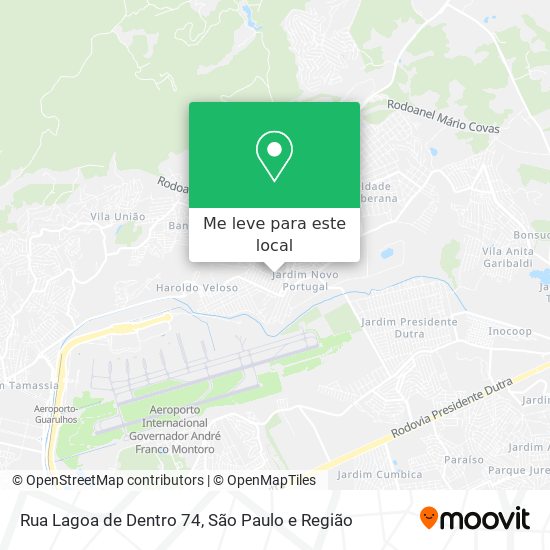 Rua Lagoa de Dentro 74 mapa