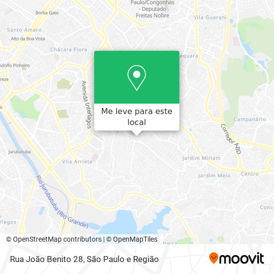 Rua João Benito 28 mapa