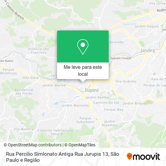 Rua Percilio Simlonato Antiga Rua Jurupis 13 mapa