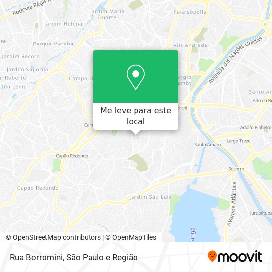 Rua Borromini mapa