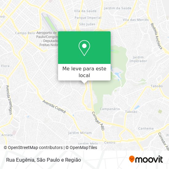 Rua Eugênia mapa