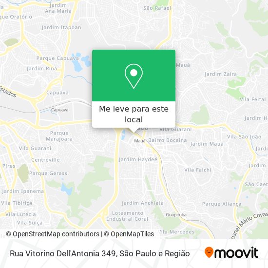 Rua Vitorino Dell'Antonia 349 mapa