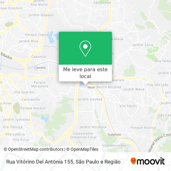 Rua Vitórino Del Antônia 155 mapa