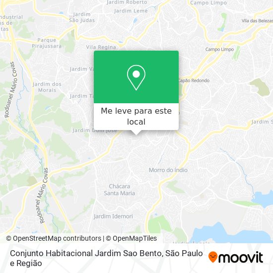 Conjunto Habitacional Jardim Sao Bento mapa