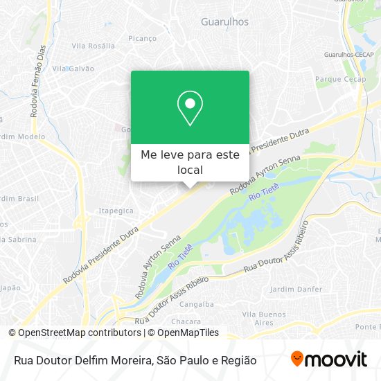 Rua Doutor Delfim Moreira mapa