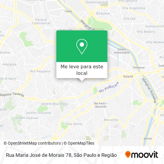 Rua Maria José de Morais 78 mapa