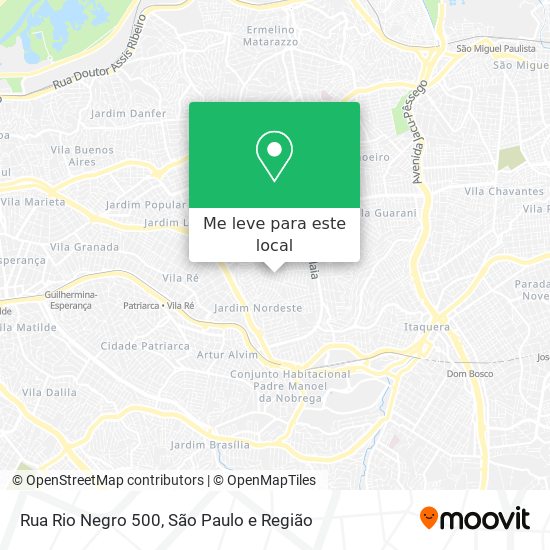 Rua Rio Negro 500 mapa
