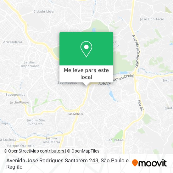 Avenida José Rodrigues Santarém 243 mapa