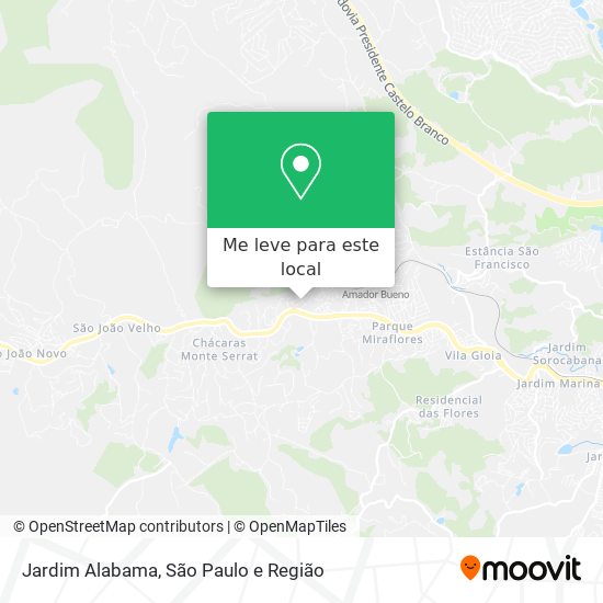 Jardim Alabama mapa