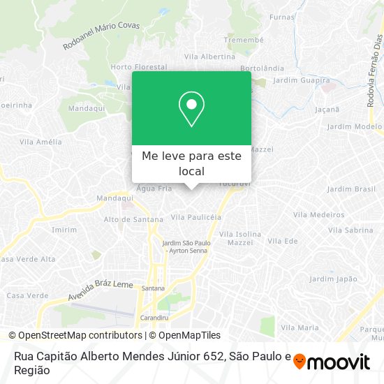 Rua Capitão Alberto Mendes Júnior 652 mapa