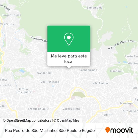 Rua Pedro de São Martinho mapa