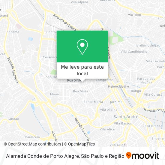 Alameda Conde de Porto Alegre mapa