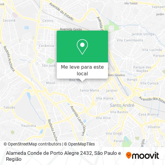 Alameda Conde de Porto Alegre 2432 mapa