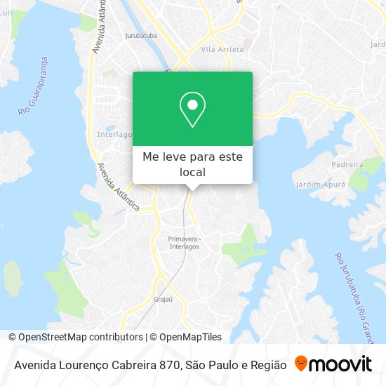 Avenida Lourenço Cabreira 870 mapa