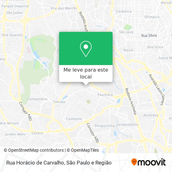 Rua Horácio de Carvalho mapa